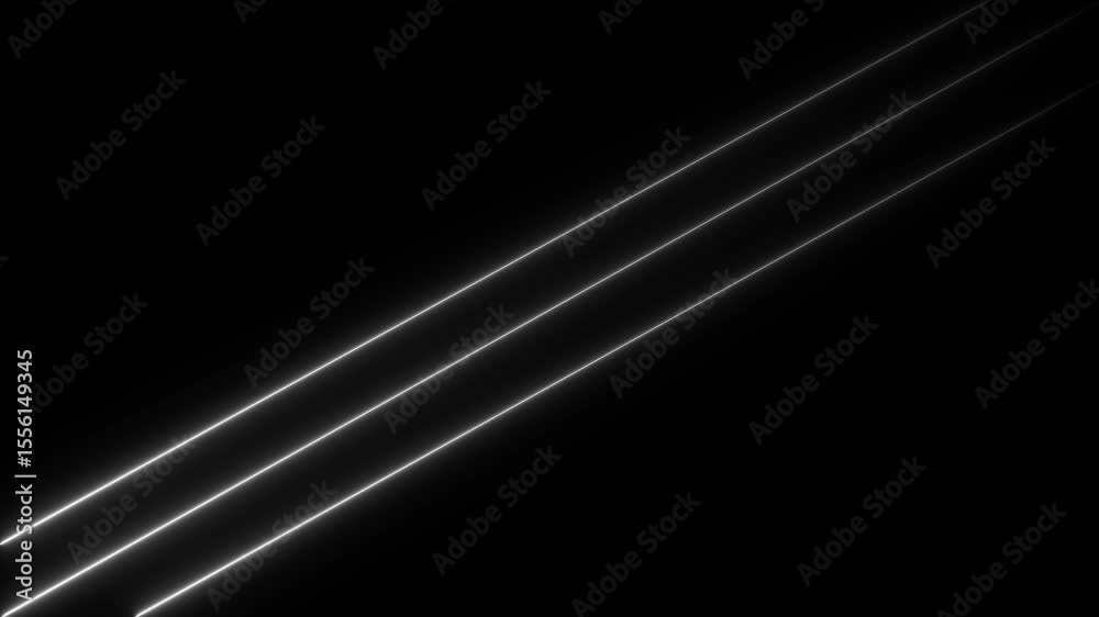 Abstract multi colorful neon line moving background 4k animation.
