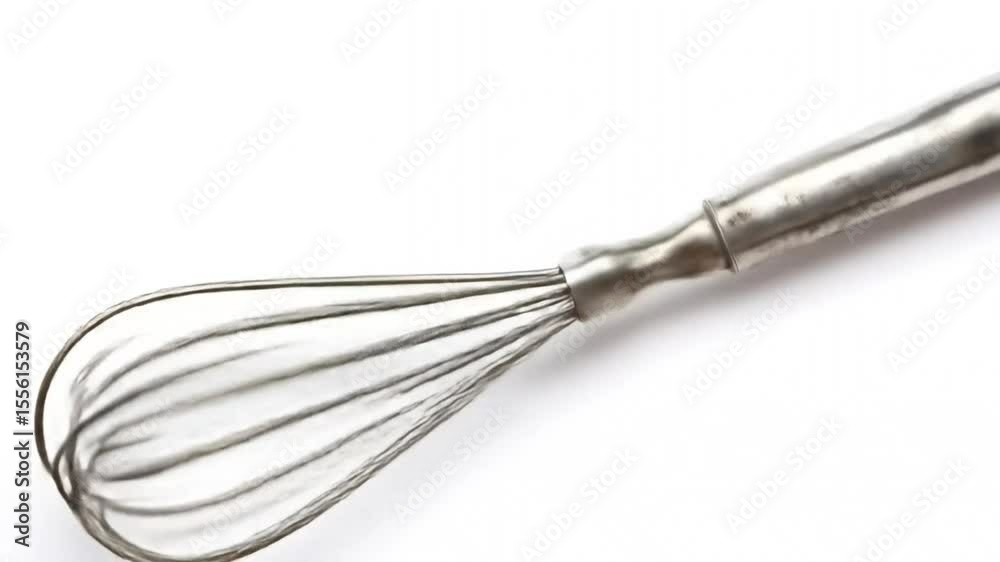 Metal whisk utensil closeup Metal whisk utensil closeup