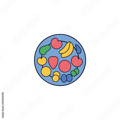 Balanced Diet and Nutrition Icon