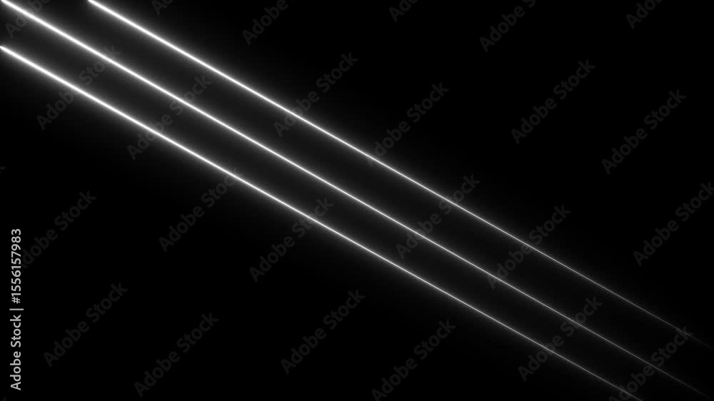 Abstract multi colorful neon line moving background 4k animation.