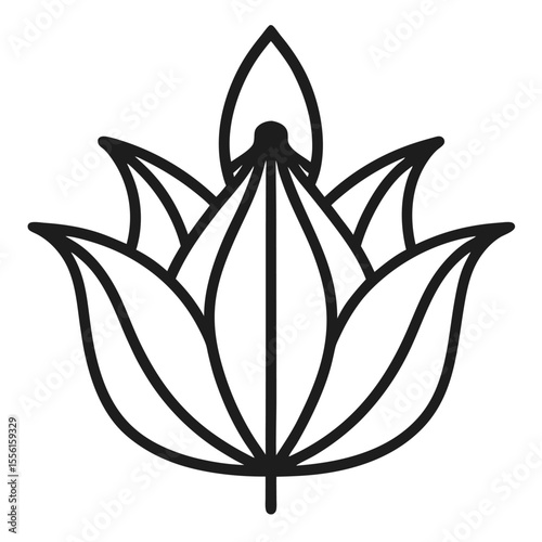  crown imperial  vector line-art---on-white