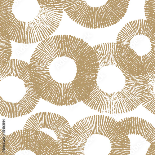Seamless abstract vector pattern with brush-drawn lines.