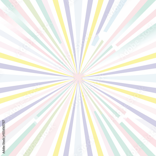 Pastel Sunburst Rays Background with Faint Geometric Shapes light