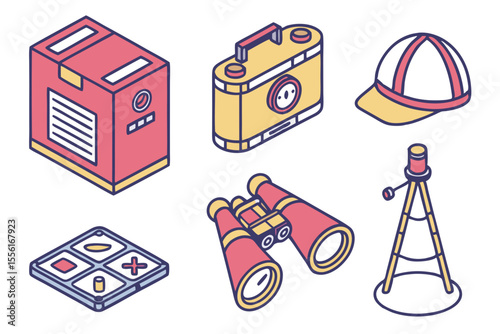 vector illustration of a school supplies