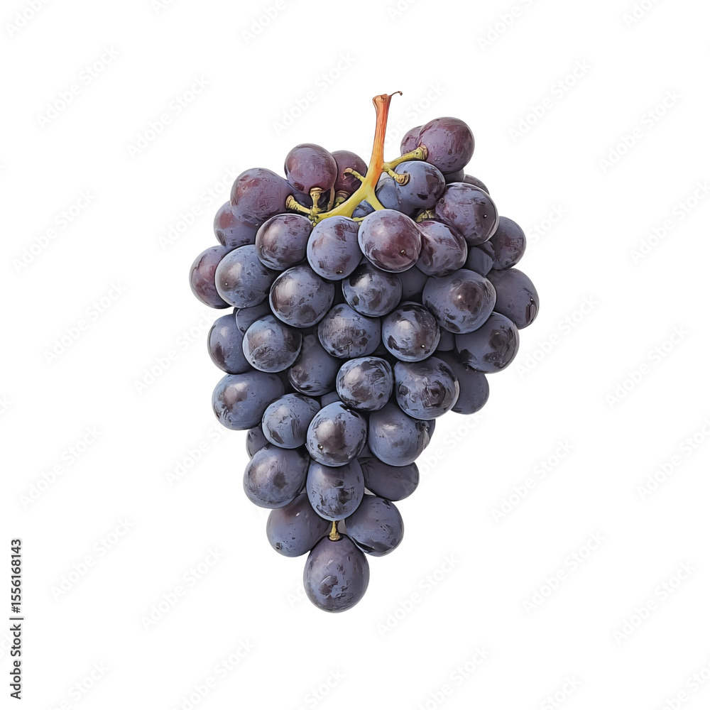 Fototapeta premium bunch of grapes isolated on white