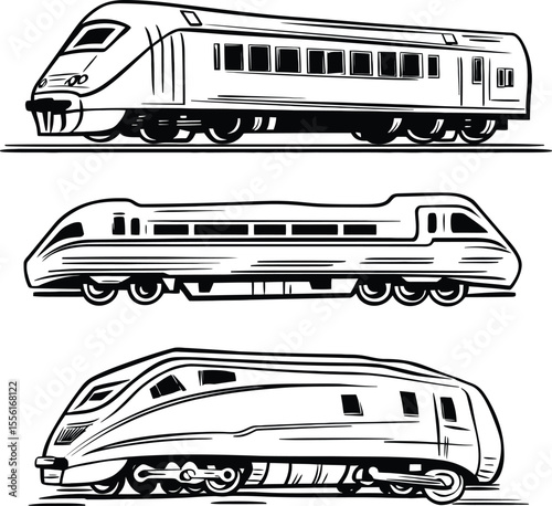 set of transport icons