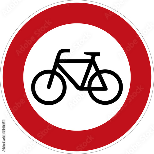 Verbot für Radverkehr - StVo DE, Vektor (SVG)