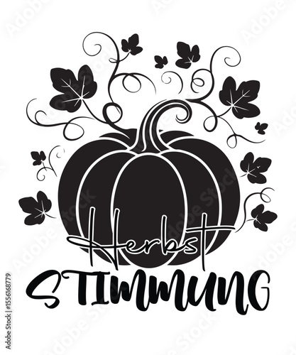 herbst stimmuug German Autumn Plotter illustration