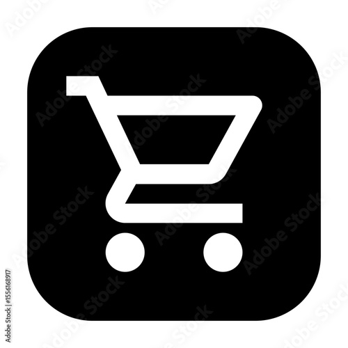 Line icon of grocery, used in local service or map-based search.