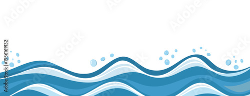 Azure Rhapsody: Capturing the mesmerizing dance of oceanic waves, a visual symphony of serene blues and playful bubbles, a tribute to the boundless expanse and refreshing sensation of water's essence.