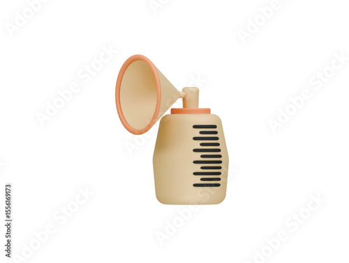 breast pump icon 3d illustration render