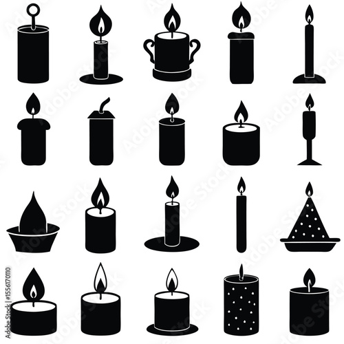 A Collection of christmas icons set