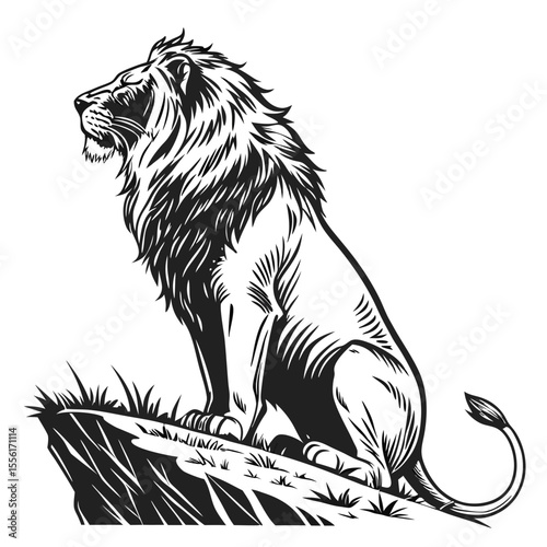 sketch of a lion