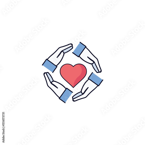 Hands Protecting Heart - Community, Care, and Belonging