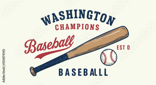 Vintage baseball vector illustration design for apparel and merchandise