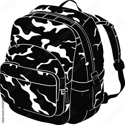 vector illustration of a bag
