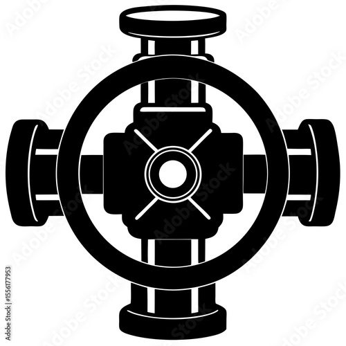 gas pipe with valves