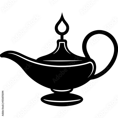 illustration of a magic lamp