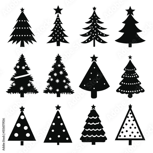 A Collection of christmas icons set