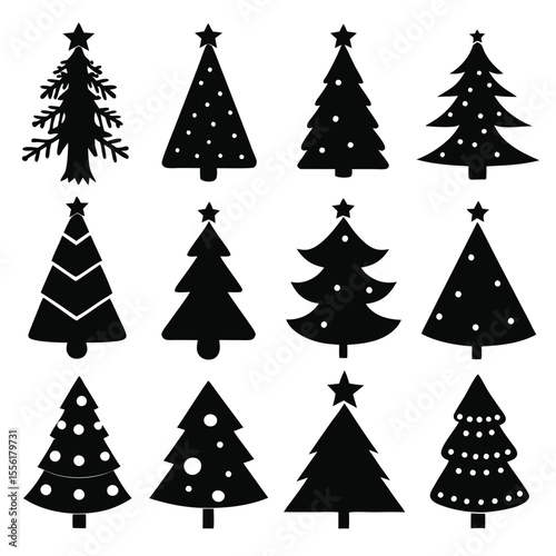 A Collection of christmas icons set