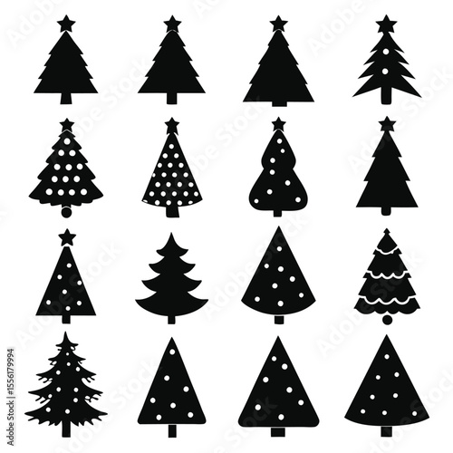 A Collection of christmas icons set