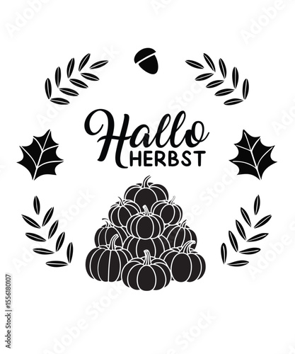  German Autumn Plotter illustration