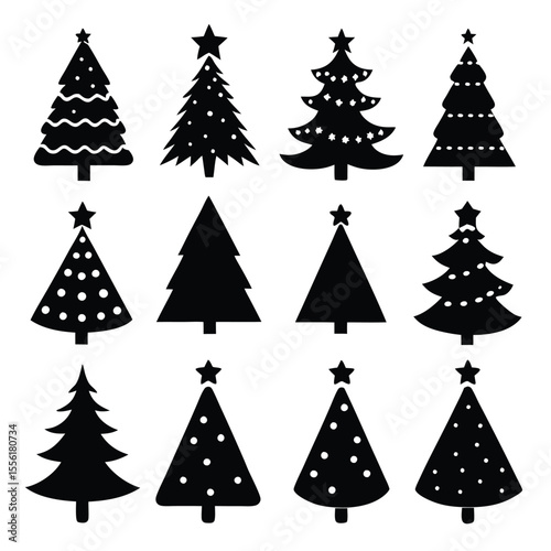 A Collection of christmas icons set