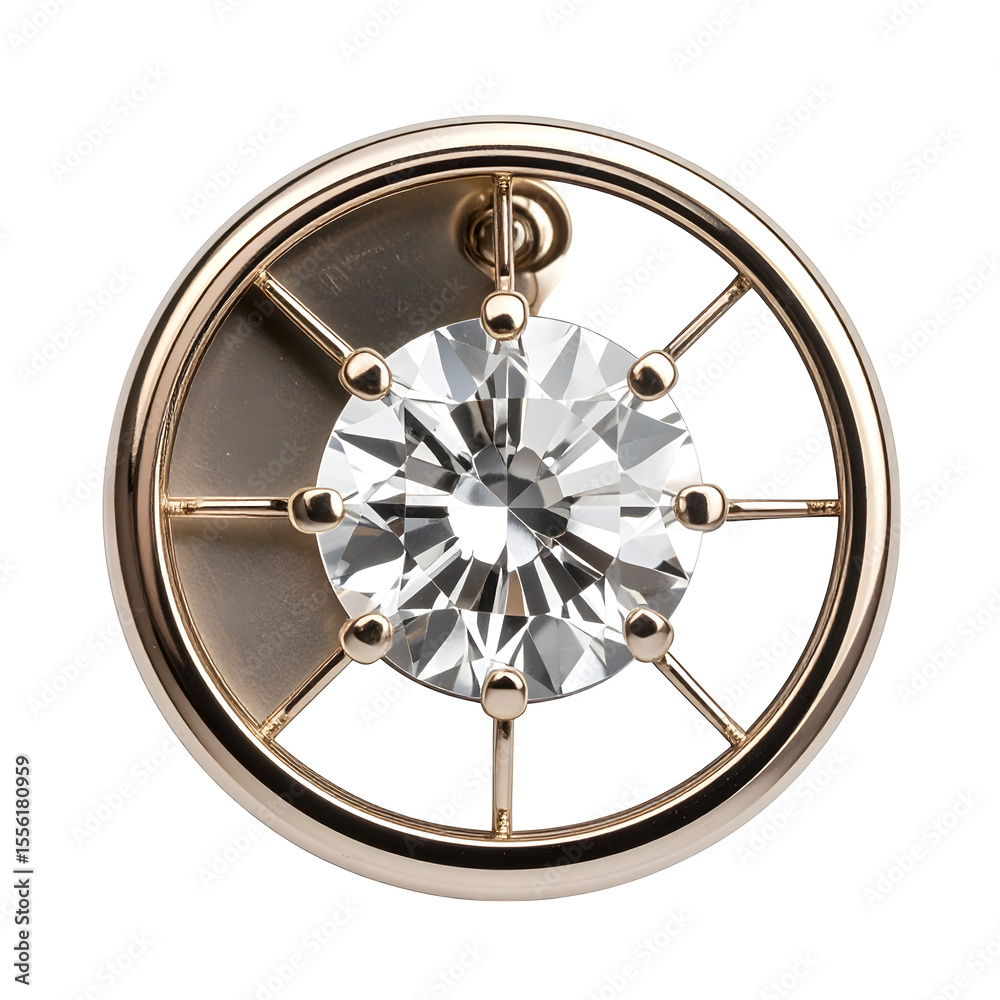 Obraz premium Minimalist design lapel pin