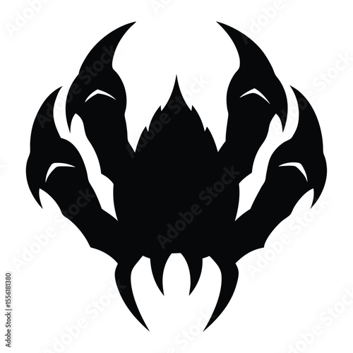 demon claws vector art