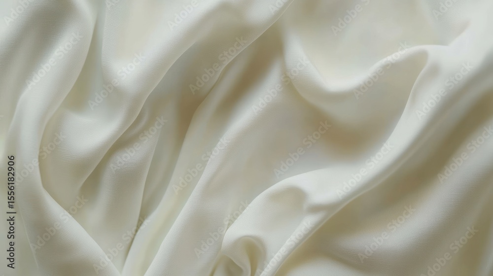 Obraz premium Smooth, flowing white fabric