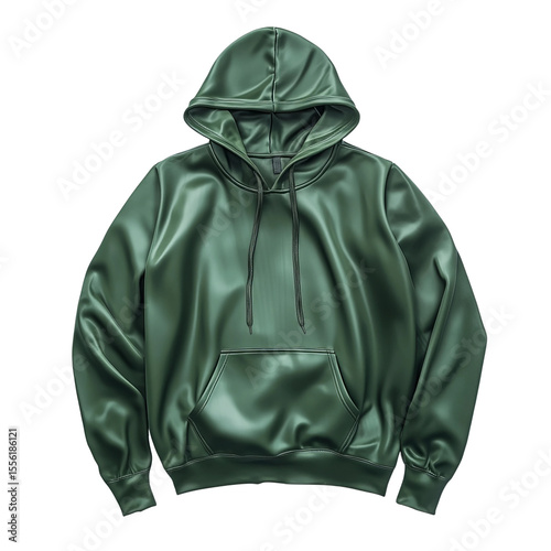 green jacket isolated on white background