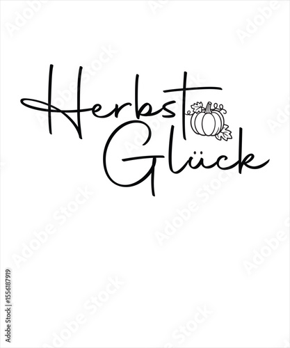 herbest gluck German Autumn Plotter silhouette