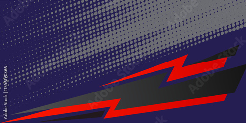 Abstract modern design red dark blue and purple colors geometric overlapping background. Sports style banner concept. Gradient abstract background.