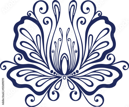 Beautiful flower art and mandala vector design