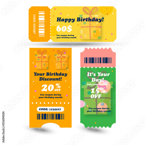 Free vector gift voucher template design	