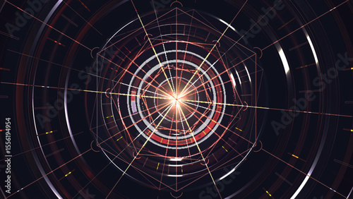 Abstract colourful circle geometric background 