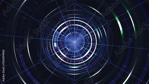 Abstract colourful circle geometric background 