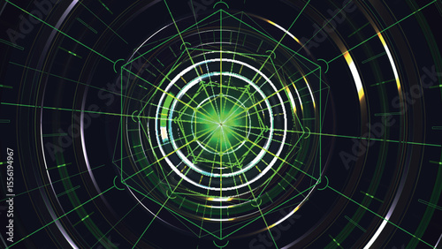 Abstract colourful circle geometric background 