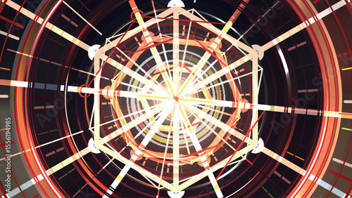 Abstract colourful circle geometric background 