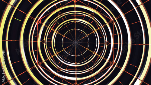 Abstract colourful circle geometric background 