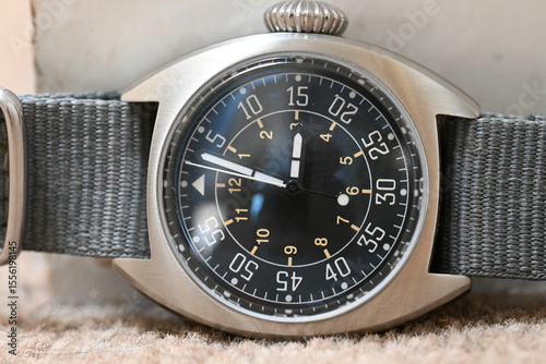 close up of unbranded mechanical watch