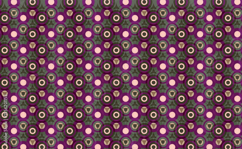 Dark Warm Circular Geometric Pattern