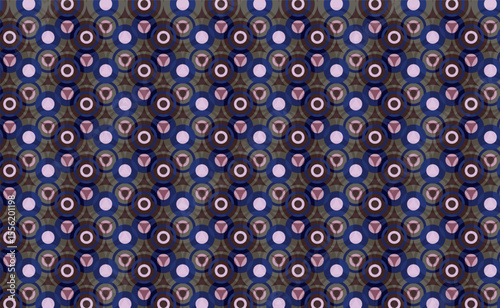 Dark Warm Circular Geometric Pattern