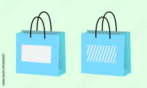 Shopping Bag Design with Blank Space