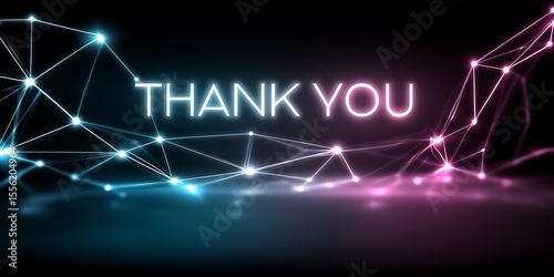 Neon Thank You message
