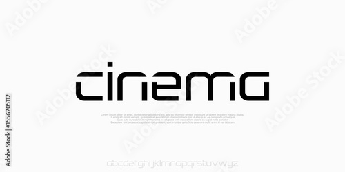 Modern Lowercase minimal abstract alphabet fonts. Futuristic Typography technology, electronic, movie, digital, music, future, logo creative font. vector illustration