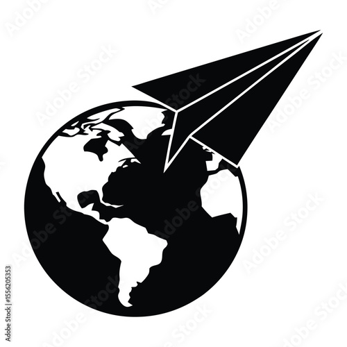 globe and airplane