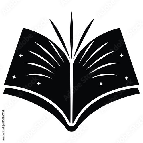 open book with butterfly
