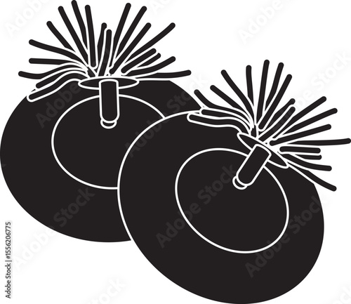 Silhouette Manjeera Musical Instrument