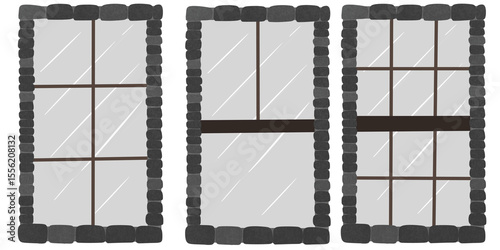 old wooden window